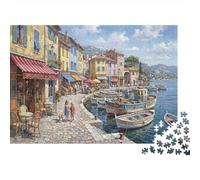 Costa Soleada Impresionista Puzzle De Madera 1000 Piezas Adultos Y Niños,Madera,14 Años+,Rompecabezas,Anti-estrés,Regalo Ideal,Desafío,Reto,Relax,Educativo,Deco Pared (75x50cm)