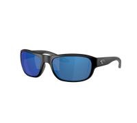 Costa Unisex Sunglass Clipperton - Color del Marco: Negro Mate, Color de la Lente: Azul Espejado
