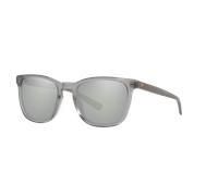 Costa Unisex Sunglass Sullivan - Color del Marco: Cristal Gris Mate, Color de la Lente: Espejo gris y plateado