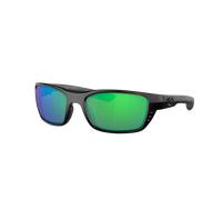 Costa Unisex Sunglass Whitetip - Color del Marco: Negro, Color de la Lente: Verde Espejado