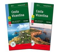 Costa Vicentina 1:50k: Wanderkartenset mit zwei Blättern und Beiheft