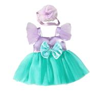 Costado A Mano Pearls Recién Nacidos Conjunto Color Contrastante Baby Bowknot 0-9 Mes Vestido Para Niñas Situtas Stars White Lace Skirt