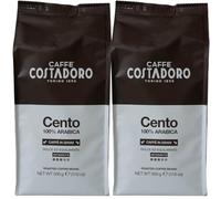 Costadoro Café en Grano, Calidad Made in Italy (Cento, 100% Arábica, 1 kg, 2 Envases de 500 g)