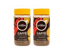 Costadoro Café Instantáneo Liofilizado en Envase de 100 g, 100% Arábica, Aroma Intenso y Envolvente, Excelente con Agua Caliente, Leche y Bebidas Vegetales, Made in Italy (2 Envases de 100g Cada Uno)
