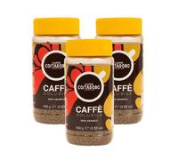 Costadoro Café Instantáneo Liofilizado en Envase de 100 g, 100% Arábica, Aroma Intenso y Envolvente, Excelente con Agua Caliente, Leche y Bebidas Vegetales, Made in Italy (3 Envases de 100g Cada Uno)