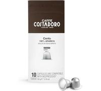 Costadoro Cento, 10 Cápsulas Compatibles con Nespresso®*, 100% Arábica, Café con Sabor Dulce y Equilibrado, Calidad Made in Italy