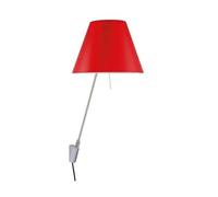 Costanzina Lámpara de Pared Aluminio M. Pantalla Rojo