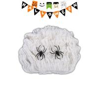 Costas bien responsables - Stretchy Spider Web | Halloween Realistic Cebwebs espeluznantes | Decoración de red de araña | Spider Decorative Web | Decoraciones para el hogar de vacaciones para bares de