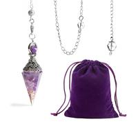 Coste De Amatista De 1 Pieza Y Bolsa De Almacenamiento De 1 Pieza, Cole De Cristal De Resina, Cole Decorativo Vintage, Cole De Regalo.