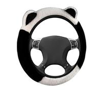 CoSteering - Funda de dirección para mujer, diseño transpirable de 14.9 pulgadas, bonito agarre antideslizante con forro interior suave, protector de coche para hombres, camiones, SUV, minivan, sedán