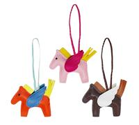 Costeo De Caballos De Dibujos Animados De 3 Piezas, Cole De Cuero PU, Decoración Linda, Se Pueden Usar para Bolsas Y Llaves.