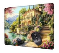 Costero Alfombrilla Raton Gaming 260x210x3mm, Alfombrilla Escritorio Señorío Mouse Pad con Base Goma Antideslizante, con Bordes cosidos, Superficie Impermeable, para Oficina PC Tapete Rato H0-544