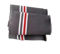 Costillas de 14 x 86 cm, tejido de punto elástico a rayas con diseño de tatuaje fino for coser puños de cinturón, tirantes de cuello y bajos de chaqueta. Para Puños(Dark Gray)