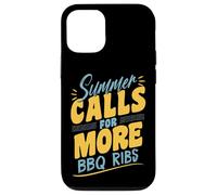 Costillas Divertidas de Barbacoa de Verano para barbacoas en el Patio Trasero Carcasa para iPhone 12/12 Pro
