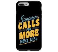 Costillas Divertidas de Barbacoa de Verano para barbacoas en el Patio Trasero Carcasa para iPhone 7 Plus/8 Plus