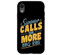 Costillas Divertidas de Barbacoa de Verano para barbacoas en el Patio Trasero Carcasa para iPhone XR