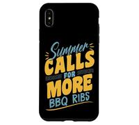 Costillas Divertidas de Barbacoa de Verano para barbacoas en el Patio Trasero Carcasa para iPhone XS MAX
