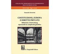 Costituzione, Europa e diritto privato. Effettività e «drittwirkung» ripensando la complessità giuridica (Università di Pisa-Dipartimento di giurisprudenza. Nuova serie)