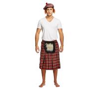 (Costume) - Adult Scottish Kilt With Sporran Fancy Dress Costume