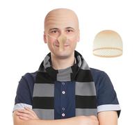 Costume Calvo Calotta Per Adulti Outfit Morbido Confortevole Realistico
