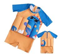 Costume Da Bagno - Gallegiante per Il Bambino | Sicurezza Costume Gallegiante Maniche Corte | Look Divertente Da Bagno con Galleggiante Integrato per Bambini Beach Estivo