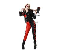 Costume For Adults Bloody Harlequin Lady (Size: Xs/S) Costume Accs NUEVO