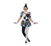 Costume For Adults My Other Me Harlequin White Black (6 Pi Unisex Costumes NUEVO