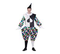 Costume For Adults My Other Me Harlequin White Black (Size Unisex Costumes NUEVO
