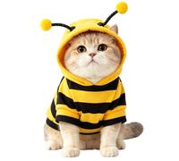 Costume for Cats Cute Bee Design - Hoodie Warm Clothes Outfit Kitten for