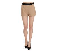 Costume National - Elegantes Mini-Shorts Beige con Cintura Media - Shorts - Mujer - Beige - S -