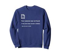 Costume Not Found - Programmer Funny Image PC Error (Blue) Sudadera
