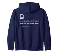 Costume Not Found - Programmer Funny Image PC Error (Blue) Sudadera con Capucha