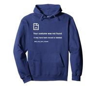 Costume Not Found - Programmer Funny Image PC Error (Blue) Sudadera con Capucha