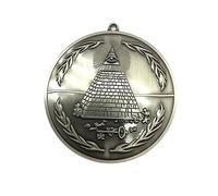 costumebase National Treasure Masonic Medallion Freemason Props Metálico