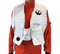 costumebase Resistance Rebel Pilot Chaleco de doble capa X-Wing Star Wars (2XL) Blanco