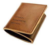 costumebase Walter Mitty Secret Life - Cartera de piel auténtica hecha a mano, color marrón, Brown, Talla única, Clásico, temático