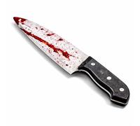 Costumed Cuchillo falso con sangre aprox. 34 cm como accesorio - Halloween & Carnaval - para disfraz de terror
