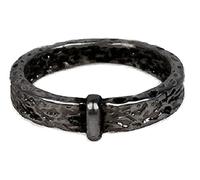 Costumeteers - Anillo inspirado en Outlander con nudo celta de acero inoxidable, banda de compromiso de las Tierras Altas escocesas, símbolo de amor de Claire y Jamie, unisex, Sz 6, Acero inoxidable