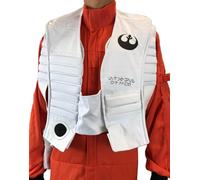 Costumeteers Resistance Rebel Pilot Fighter - Chaleco de doble capa X-Wing Accoutre Only Star War, accesorio para cosplay, color blanco, blanco, M