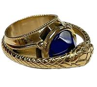 Costumeteers Wheel of Time Aes Sedai Ring Channeler ouroboros serpiente props mago el mago, dorado, US Sz 9