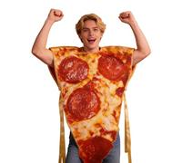 Costumi da Pizza - Abito Cosplay Realistico di Cibo | Pizza Travestimento | Per Bambini AdṛCoppia Carnevale Compleanno Festa Natale Giochi di Ruolo