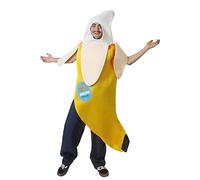 Costumizate! Disfraz de Banana/Plátano para Unisex Adulto en varias tallas. Traje Divertido de Plátano Completo. Ideal para Carnaval, Halloween y Fiestas Temáticas. (L)