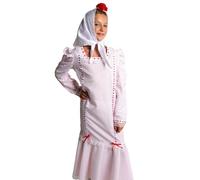 Costumizate! Disfraz de Chulapa infantil para Niña disponible en varias tallas. Vestido tradicional madrileño con lunares. Especial para San Isidro. (7-9)