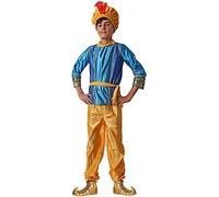 Costumizate! Disfraz de paje azul para niño talla 7-9 especial de navidad