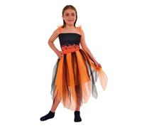 Costumizate! Disfraz de Vestido Calabaza Infantil en Varias Tallas. Traje Futurista Impactante para Carnaval y Halloween. (5-6)