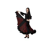 Costumizate! Falda de Lunares Rojo con un Volante para Mujer Adulta Talla s