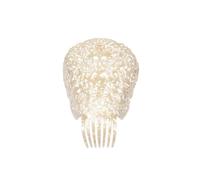 Costumizate! Peineta para madrina y Semana Santa de Metacrilato, 28 cm x 20 cm. Especial para eventos formales, ocaiosnes especiales y fiestas tradicionales. (Crema Oscuro)