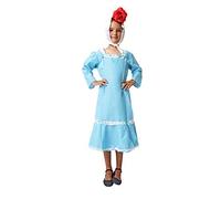 Costumizate! Traje de Chulapa Madrileña Azul tallas diferentes para niña especial San Isidro
