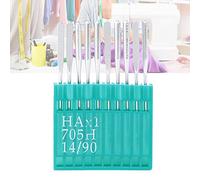 Costura Aguja de Metal Aguja de Coser Aguja de Costura para el Hogar, 10 Pcs Metal Multifunción Corrosión Doméstica Aguja Resistente de Costura (14/90 aguja 10pcs)