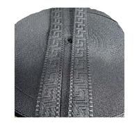 costura con bordes, fabricación de artesanía DIY, 10 metros 2,5mm Jacquard bolsa Correa cordón cinturón ropa mochila cinta al bies Accesorios(Grey black)